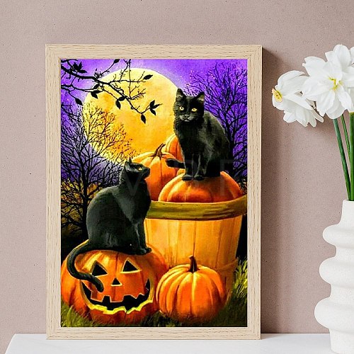 Halloween DIY Diamond Painting Kit AJEW-C037-02D-1