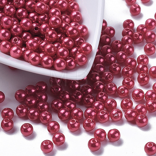 Imitation Pearl Acrylic Beads PL608-13-1