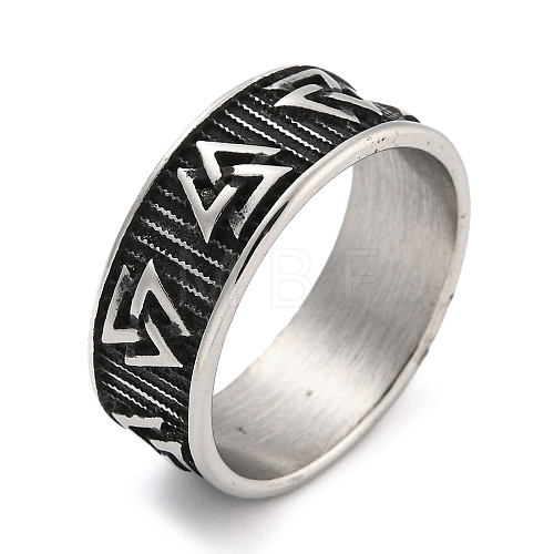 304 Stainless Steel Ring RJEW-B055-03AS-09-1