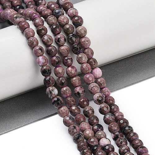 Natural Fire Crackle Agate Beads Strands G-C082-A01-35-1