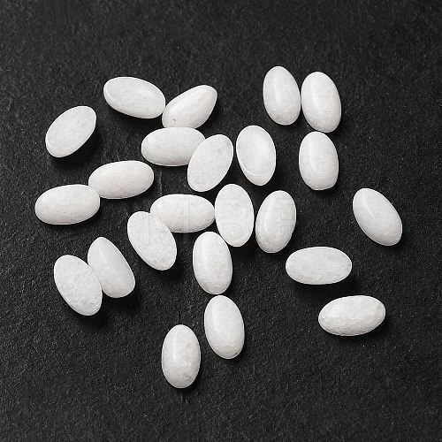 Natural White Jade Cabochons G-F772-01A-08-1