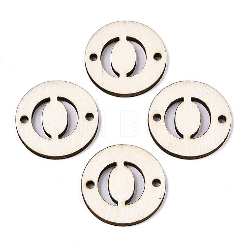 Unfinished Natural Poplar Wood Links Connectors WOOD-S045-140B-01O-1