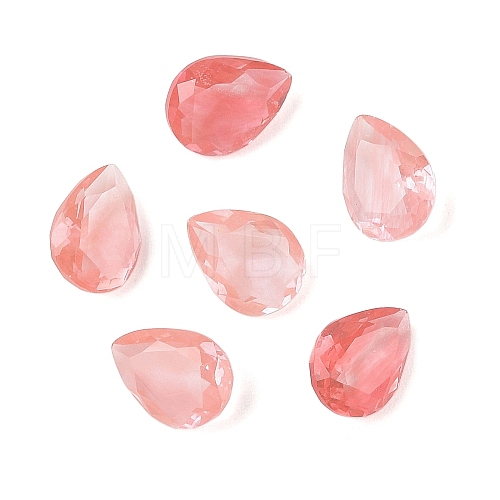 Cherry Quartz Glass Cabochons G-C146-01F-1