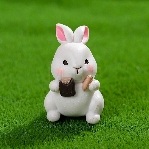 Resin Rabbit Miniature Ornaments PW-WGF87E4-02-1