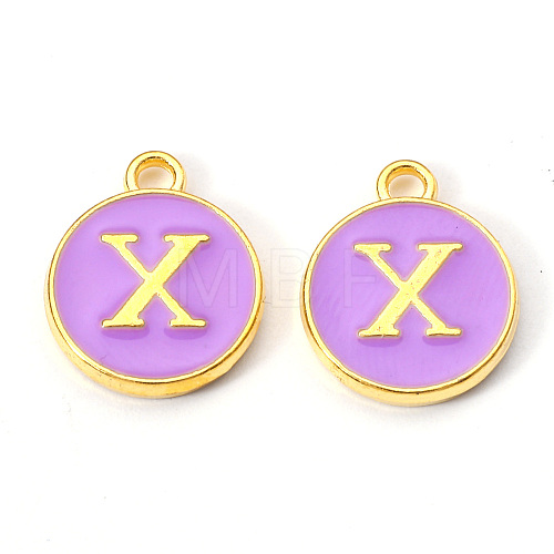 Golden Plated Alloy Enamel Charms ENAM-S118-10X-1