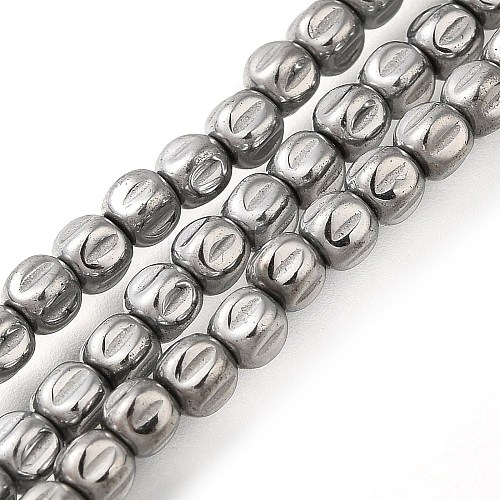 Electroplated Synthetic Non-magnetic Hematite Beads Strands G-C154-A01-01K-1