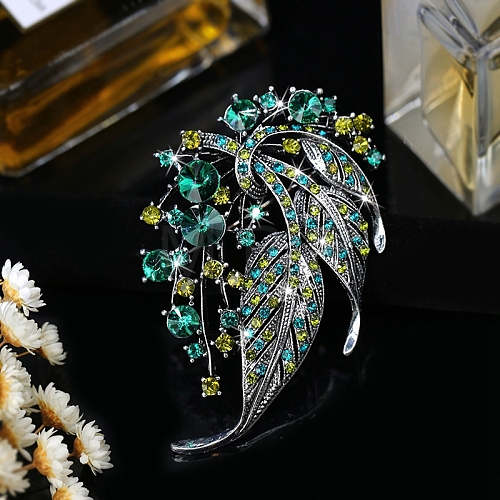 Alloy Rhinestone Brooch PW-WGF959B-01-1