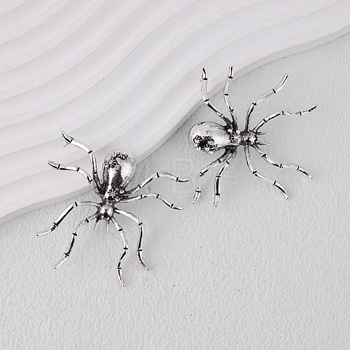 Alloy Rhinestone Stud Earrings EJEW-H155-01AS-1