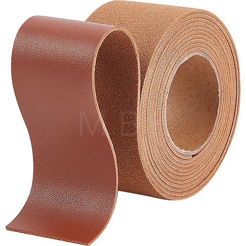 2M PVC Imitation Leather Ribbons SRIB-WH0011-125C-03-1