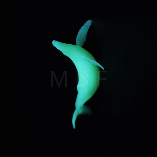 Whale Shaped Plastic Decorations DIY-F066-15-1