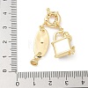 Brass Micro Pave Clear Cubic Zirconia Spring Ring Clasps KK-Z083-10G-01-2