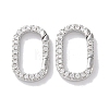 Rack Plated Brass Micro Pave Cubic Zirconia Clasps X-KK-Z039-06C-P-1