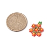 Seed Beads Beaded Charms PALLOY-MZ00417-02-2