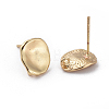 Brass Stud Earring Findings X-KK-S348-414-1