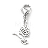 Non-Tarnish 201 Stainless Steel Bird Pendant Decorations HJEW-JM00652-03-1