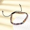 Natural Amethyst & Non-magnetic Hematite Beaded Adjustable Bracelets for Unisex BJEW-K251-09X-2