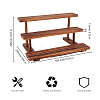 3-Tier Wooden Jewelry Organizer Display Risers ODIS-WH0058-18A-2
