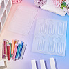 2Pcs 2 Styles Silicone Bookmark Molds DIY-TA0015-02-5