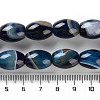 Natural Banded Agate (Dyed & Heated) Beads Strands G-M446-D01-01D-5