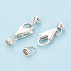 925 Sterling Silver Lobster Claw Clasps STER-T008-75S-3