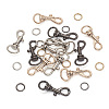  15Pcs 6 Colors Alloy Swivel Snap Hook Clasps FIND-TA0003-79-3