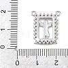 Brass Micro Pave Clear Cubic Zirconia Pendants KK-CBA6A75-48B-P-3