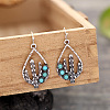 Alloy Synthetic Turquoise Dangle Earrings FS-WG8D1E3-01-4