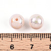 Electroplate Pearlized Glass Pearl Beads EGLA-T021-14B-10-3