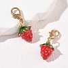 Brass Enamel Pendant Decorations HJEW-YW00573-04-2