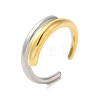 304 Stainless Steel Cuff Double Layered Rings RJEW-Q807-02G-1