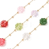 Brass & Handmade Lampwork Beaded Chain LA-CBA3B44-03G-1
