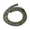 Synthetic Lava Rock Dyed Beads Strands G-R010-01D-2