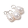 Natural Cultured Freshwater Pearl Pendants PALLOY-JF05225-02-2
