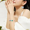 10Pcs Gradient Color & UV Plating Transparent Acrylic Beads OACR-YW0002-25C-6