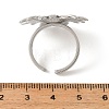 304 Stainless Steel Cuff Open Rings for Women RJEW-T037-03P-3