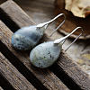 Teardrop Brass Dangle Earrings FS-WGF2982-05-1