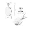 SHEGRACE Rhodium Plated 925 Sterling Silver Pendant Necklaces JN642B-2