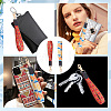 2Pcs 2 Colors Nylon Hand Wrist Lanyard for Phone Decoration Key Chain FIND-GO0001-01A-5