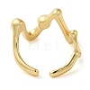 Brass Open Cuff Rings for Women RJEW-Z070-07G-03-3