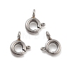 Non-Tarnish 316 Stainless Steel Spring Ring Clasps X-STAS-B072-08P-01-1