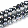 Anti-Tarnish Electroplate Glass Beads Strands GLAA-N064-10mm-01-1