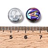 Electroplate Transparent Glass Beads EGLA-L047-02A-3