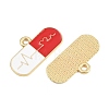 Medical Theme Alloy Enamel Pendants AL-CBA2919-03G-08C-2