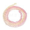 Transparent Painted Glass Beads Strands X1-DGLA-A034-T1mm-A09-5