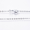 Rack Plating Brass Necklaces X-MAK-G002-09P-1