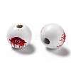 Halloween Spray Painted Wood Beads WOOD-C002-06-3