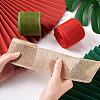 Yilisi 3 Rolls 3 Colors Polyester Imitation Linen Wrapping Ribbon OCOR-YS0001-02A-16