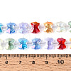 Electroplate Transparent Glass Beads Strands EGLA-N025-02-A01-4