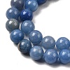 Dyed & Heated Natural Blue Aventurine Round Beads Strands G-N0120-08-8mm-8