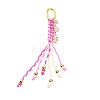 Polyester & Spandex Cord Pendant Decorations HJEW-YW00432-03-1